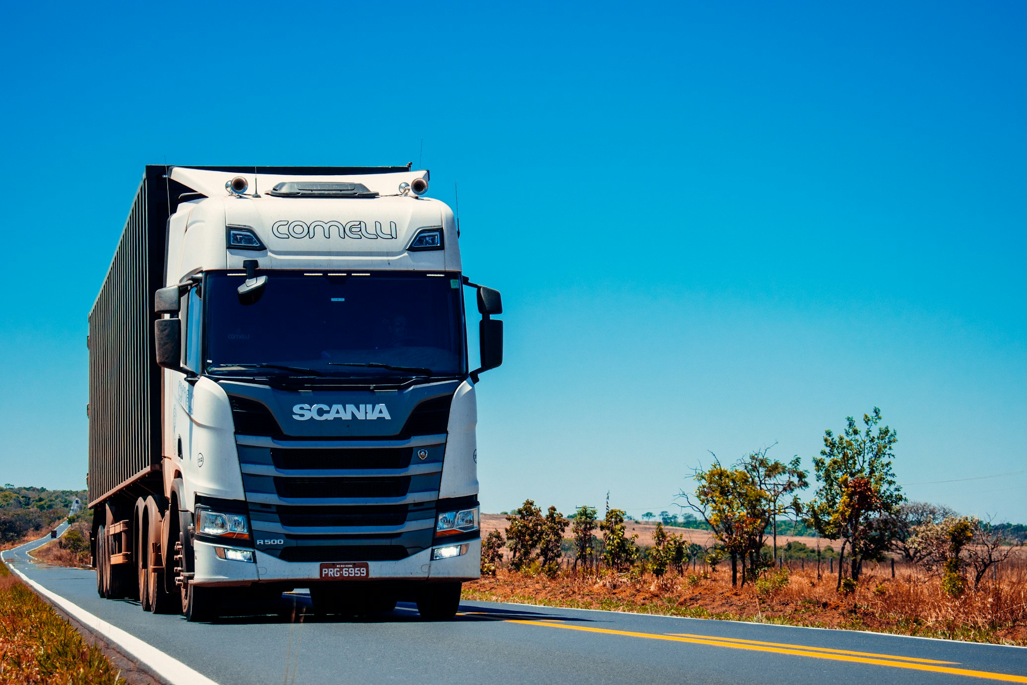 Freight truck on the highway